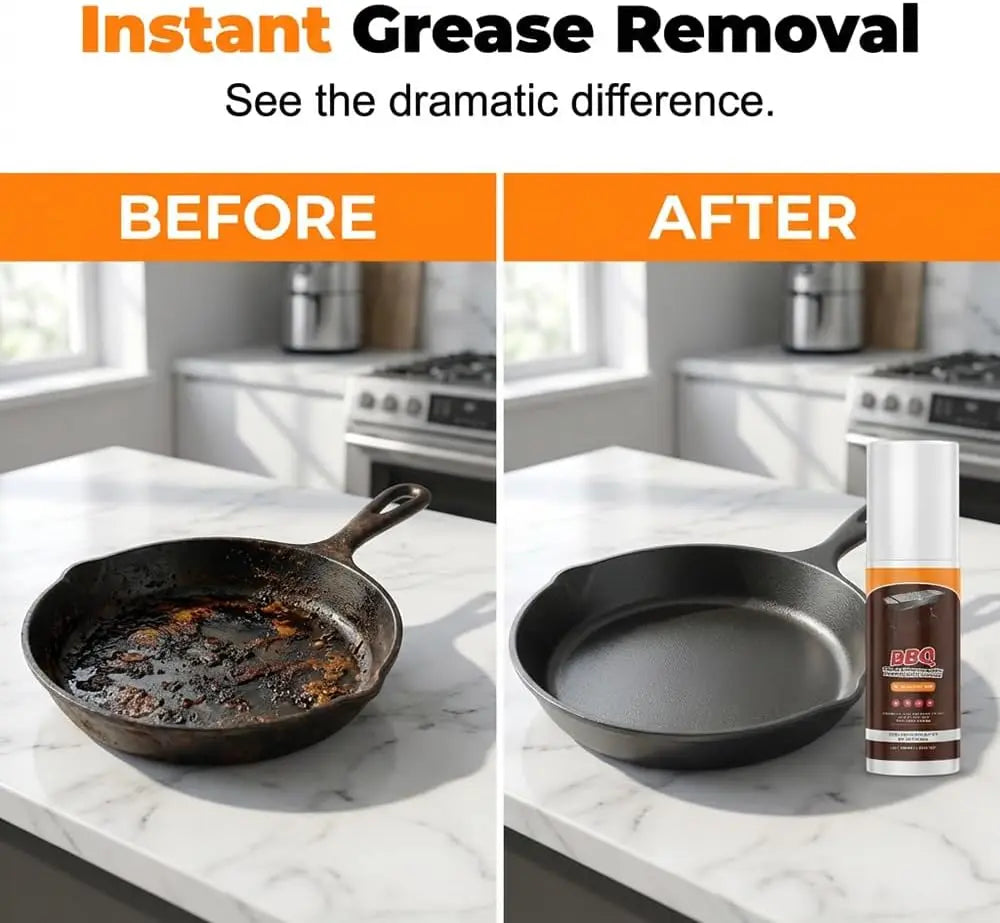 Kitchen Heavy Oil Cleaner Spray,3.38 Oz Grease Remover,All Purpose Kitchens Heavy Oil Cleaning Agent,Kitchen Degreasing Cleaning