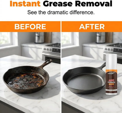 Kitchen Heavy Oil Cleaner Spray,3.38 Oz Grease Remover,All Purpose Kitchens Heavy Oil Cleaning Agent,Kitchen Degreasing Cleaning