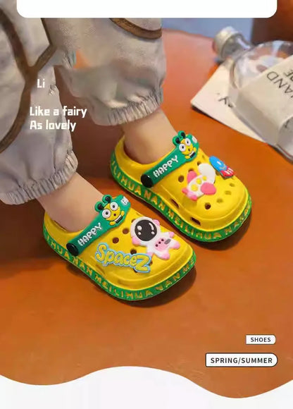 Shoes  Children's  Cartoon Baby Soft-Soled Sandals – Ultra-Light Anti-Slip Infant Closed-Toe Sandals for Boys & Girls Beach