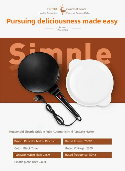Electric Crepe Maker Cake Maker Machine Breakfast Pizza Baker Pancake Baking Pan Non-Stick Pan Chinese Spring Roll Cooking Pan