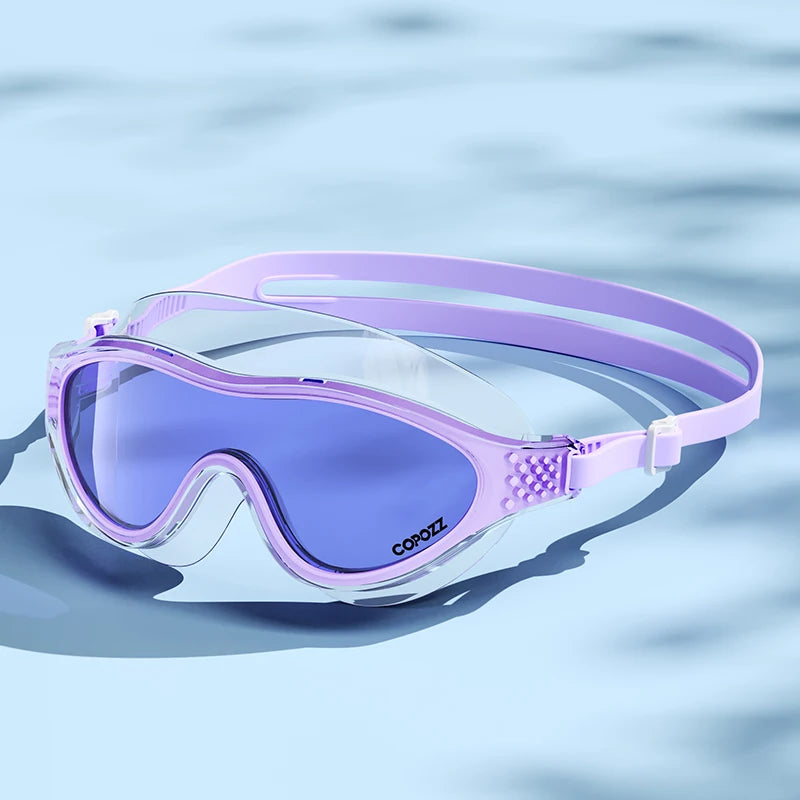Professional Anti-Fog Men Women Swimming Goggles UV Protection Adjustable Swimming Glasses Large Frame Silicone Pool Eyewear