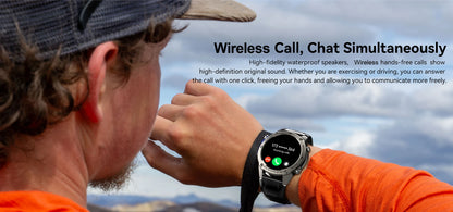 LIGE New GPS Tracker Smart Watch Men 466*466 AMOLED Screen Men Watches 50M Waterproof Outdoor Compass 500mAh Battery Smartwatch