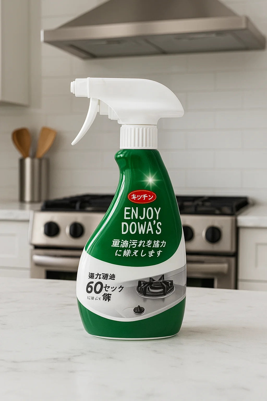 1pc Kitchen Grease Remover Spray, Powerful Stove Degreaser for Heavy Oil Stains, Fast-Acting Foam Cleaner for Cooktop,glass clea