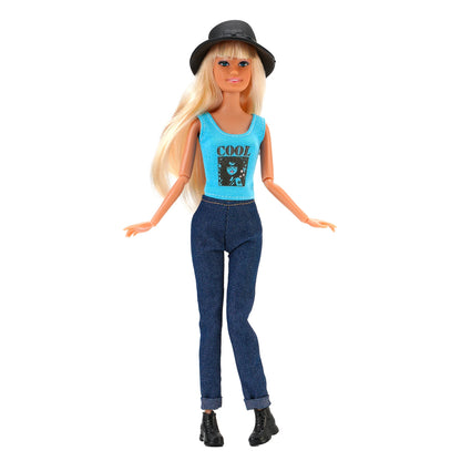 Fashion BJD Doll Clothes Top+pants(+Hats+shoes)Set Fit 30cm Doll&1/6 BJD Doll Clothing Accessories,Toys For Girls Gifts Festival