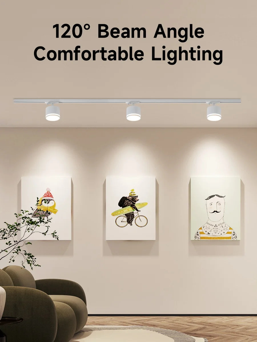 GX53 LED Track Spotlights Replaceable light bulb 110V 220V track Lights for Home Decor Living Room Kitchen Ceiling Lamp Decorate