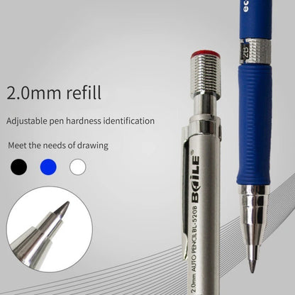 2.0mm Mechanical Pencil Black / Color Lead Refill 2B Sketching Pencil Art Sketch Painting Writing For School & Office Stationery