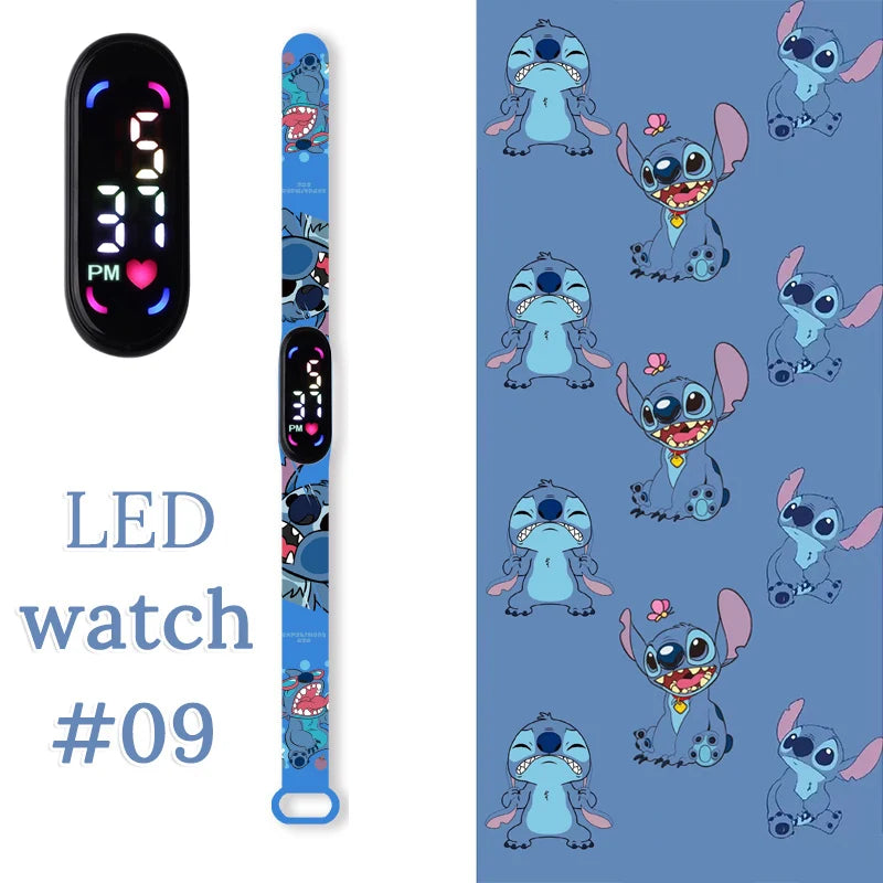 Fashion Stitch Children Watches Girls Waterproof Sport Wristband Women Bracelet  Kids LED Watch Touch Digital Clock