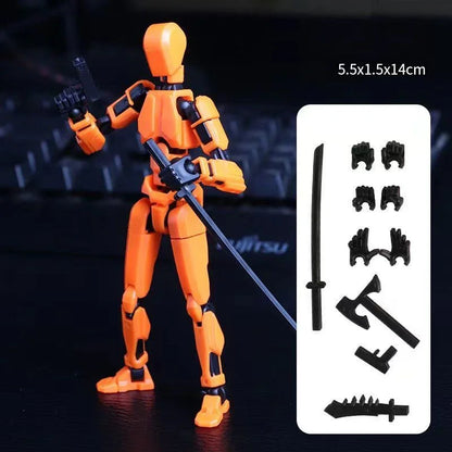 UNGH Multi-Jointed Action Figure Dragon 3D Printed Assembly Movable 13 Body Movable Robot Toys Gifts For Children