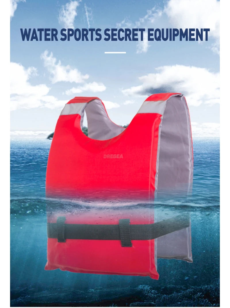 Jet Ski Life Vest for Men, Open-Sided, PFD Kayak Life Jacket, Survival Buoyancy Aids for Adults, 90 kg