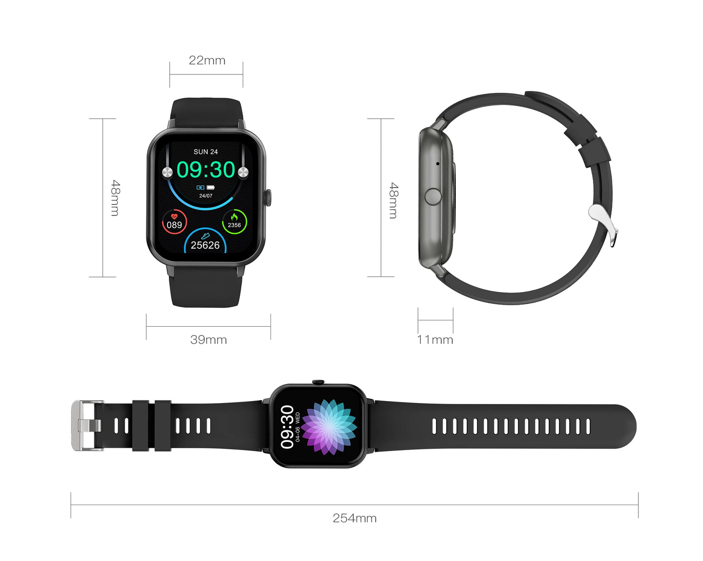 New Digital Smart Watch Heart Monitor Smartwatch 2026 Android Electronic Sports Watches for Man Woman Fitness Tracker for ios