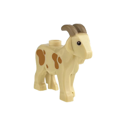City Animal Zoo Farm Series Building Blocks Street View Panda Brown Bear Cat Pig Long Wool Sheep Cow Cattle Pet Bricks Toys Kids