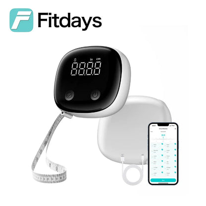 Fitdays 8 Electrode Smart Body Scale Smart Full Body Composition Bioimpedance Scale Digital Body Fat Weight Scale Balance