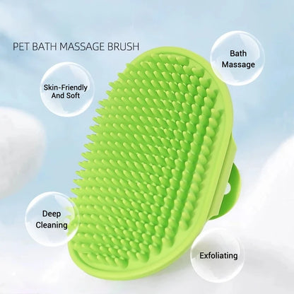 Soft Rubber Dog Cat Brush Pet Bath Silicone Comb Pet Hair Remover Dogs Stuff Cat Comb Grooming Tools Pet Supplies