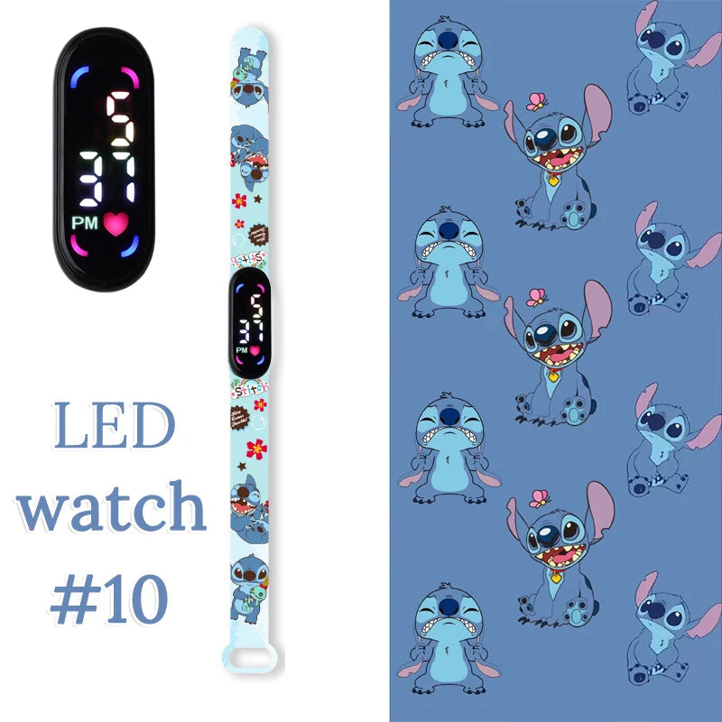 Fashion Stitch Children Watches Girls Waterproof Sport Wristband Women Bracelet  Kids LED Watch Touch Digital Clock