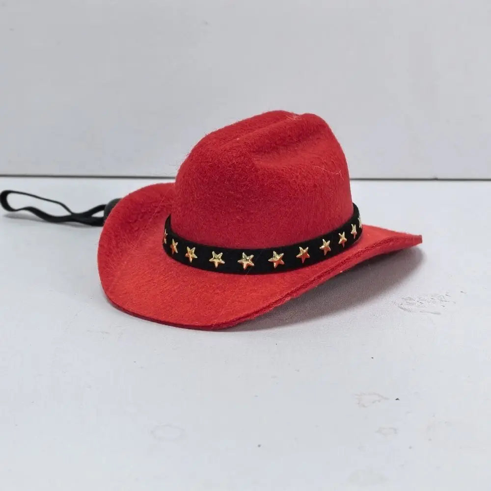 2024 Funny British Pet Dog Hat Star Cowboy Hat Adjustable Dog Costume Top Hat Headwear Pet Hat Dog Cap Pet Sun Hat Pet Supplies