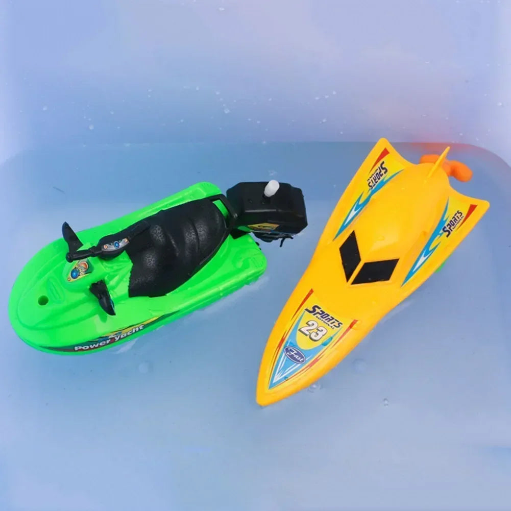 Wind Up Clockwork Float In Water Speed Boat Ship Children Bath Toys Random Color Kids Pool Swimming Bathtub Bath Toys