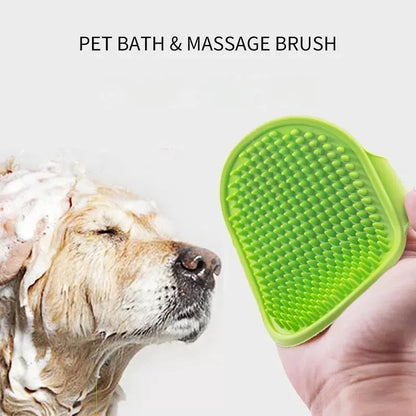 Soft Rubber Dog Cat Brush Pet Bath Silicone Comb Pet Hair Remover Dogs Stuff Cat Comb Grooming Tools Pet Supplies