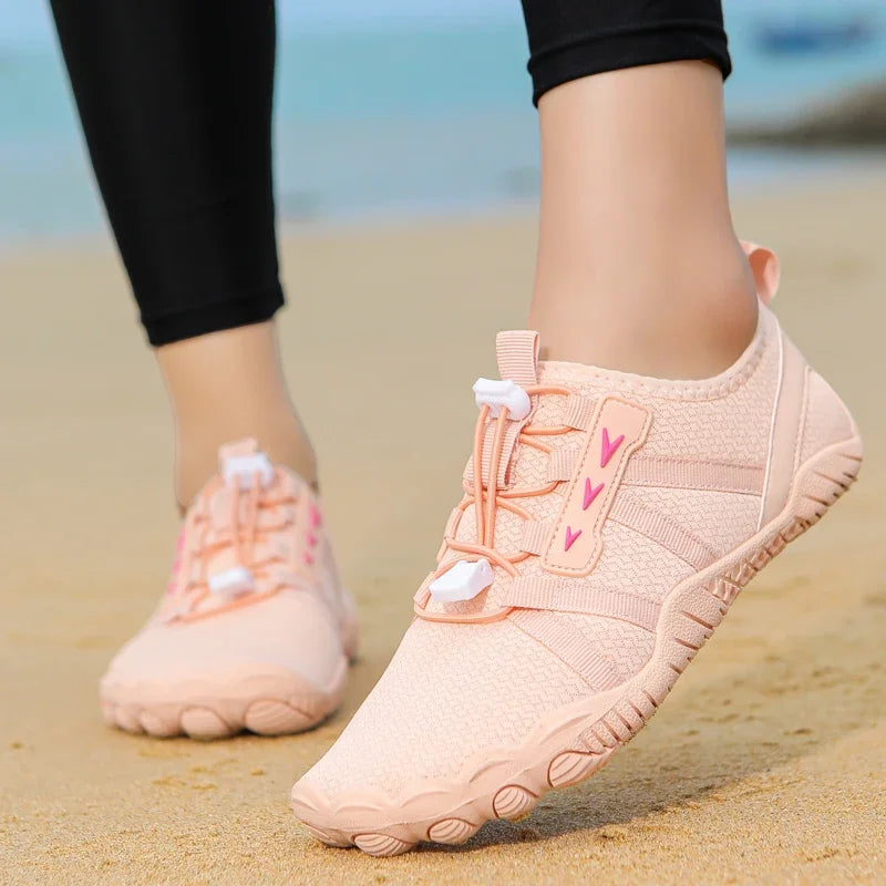 Aqua Shoes Men Beach Barefoot Water Shoes Summer Swimming Light Portable Wader Quick Dry Outdoor Upstream Wading Sneakers