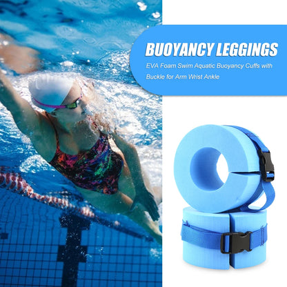 2pcs Swimming Weights Aquatic Cuffs Water Aerobics Float Ring Fitness Exercise Set Workout Ankles Arms Belts Pool Accessories