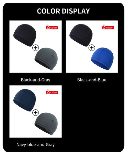2 Pcs Cooling Skull Cap Helmet Liner Cycling Cap Cooling Cap Sports Helmet Cap for Men Women Running Skiing Hat