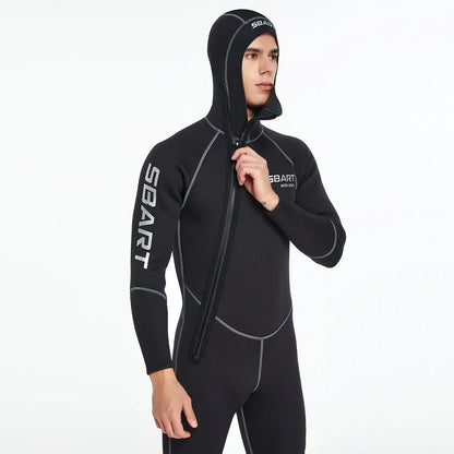 3MM diving suit men's and women's thickened diving suit men's warm hooded swimming wet suit surfing suit jellyfish suit