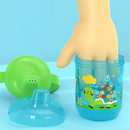 Baby Duckbill Drinking Cup Wide Mouth Cup Double Easy-grip Handle for Tiny Hands,for Toddlers Transition to Independent Drinking