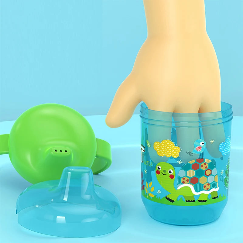 Baby Duckbill Drinking Cup Wide Mouth Cup Double Easy-grip Handle for Tiny Hands,for Toddlers Transition to Independent Drinking