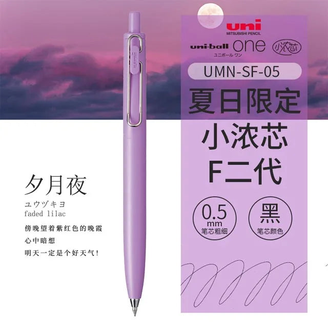 New Japan UNI Small Thick Core Gel Pen UMN-SF Summer Limited Thick Black Uniball One Low Center of Gravity Uniball Signature Pen