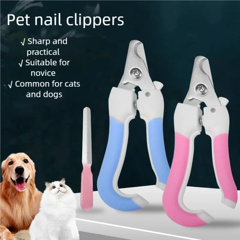 Dog Nail Clipper Scissors Kitten Nail Toe Claw Clippers Trimmer Labor-Saving Grooming Tools for Animals General Pet Supplies