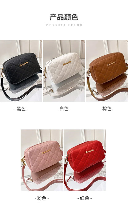 Tassel Small Messenger Bag For Women 2023 Trend Lingge Embroidery Camera Female Shoulder Bag Fashion Chain Ladies Crossbody Bags