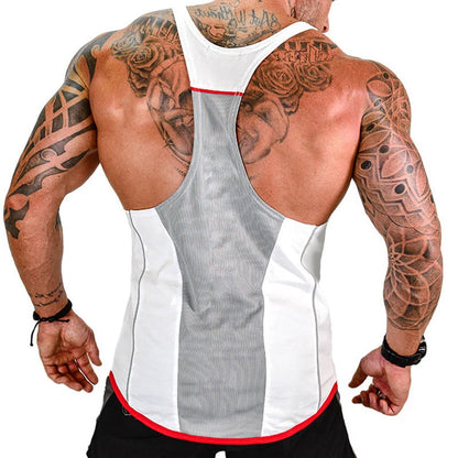 Fashion New Men's Vest Sports Fitness Sleeveless Vest Summer Casual Oversized Men's Top Y2K Style Breathable and Refreshing Vest