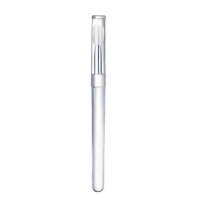 1PC Women Lip Brushes Transparent Crystal Handle Silicone Lip Brushes with Dust Cap Lip Gloss Makeup Applicator Cosmetic Tool
