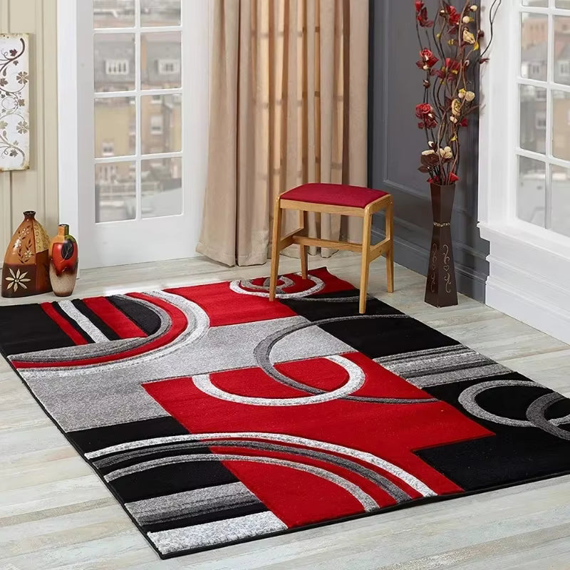 Nordic Geometric Carpet for Living Room