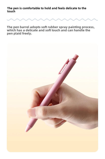 5Pcs New 2025 Kaco Sunrise Impression Cute Colors Gel Pens 0.5mm Retractable Kawaii Pen Stationery for Kids School Supplies