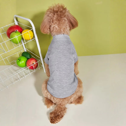 Breathable Dog T-shirt Solid Comfortable Thin Vest For Dogs Cute Summer Pet Clothes Dog Vest Tops Pet Supplies