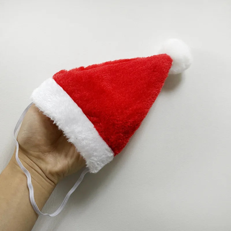 Pet Cat Dog Christmas Santa Hat Cap Small Medium Dogs Headwear Xmas New Year Party Cosplay Costume Accessories Pet Supplies