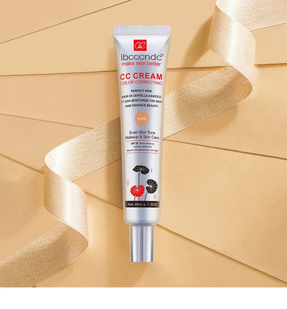 Correcting CC Cream Foundation Moisturizing Waterproof Even Skin Tone Base Makeup Lasting Conceal Pores CC Cream Primer Cosmetic
