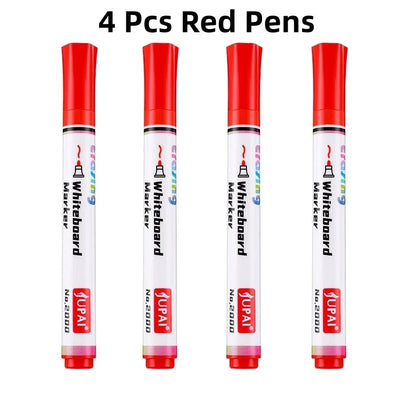 4Pcs/Set Erasable Magnetic Whiteboard Marker Pen Blackboard Marker Chalk Glass Ceramics Office School Art Marker Stationery