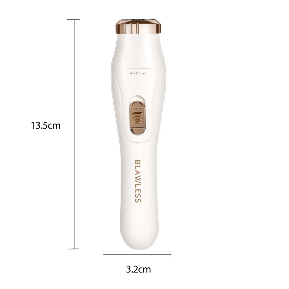 Women Electric Razors Painless Bikini Trimmer for Ladies Pubic Hair Detachable Head Electric Shaver for Women Electric Epilator