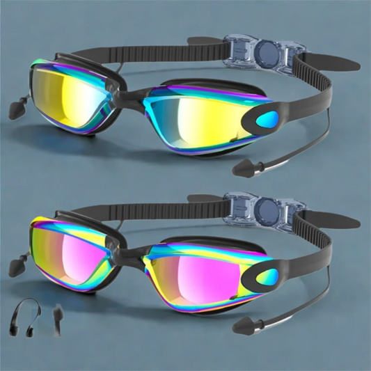 Creative HD Summer Swimming Goggles Anti Fog Waterproof Swim Eyewear Adjustable Silicone Diving Swim Glasses Men Women