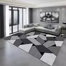 Nordic Geometric Carpet for Living Room