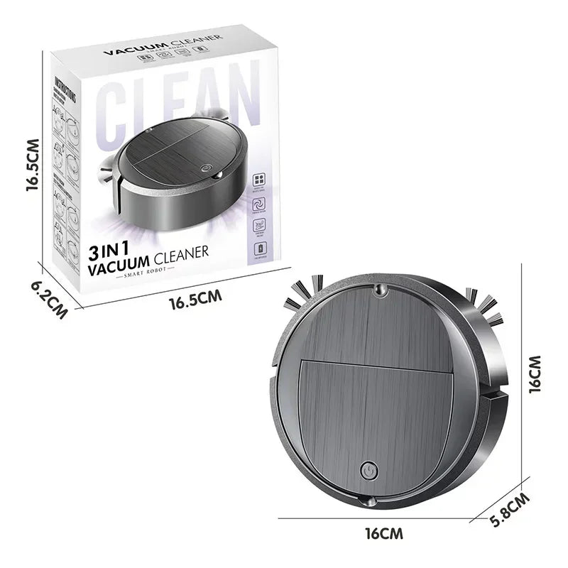 Long battery life Automatic Sweeping Robot Portable Mini Home Vacuum Cleaner USB Rechargeable Wet Dry 3-in-1 Sweeping Machine
