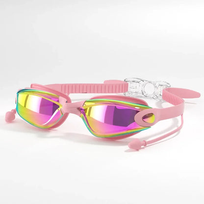 Creative HD Summer Swimming Goggles Anti Fog Waterproof Swim Eyewear Adjustable Silicone Diving Swim Glasses Men Women