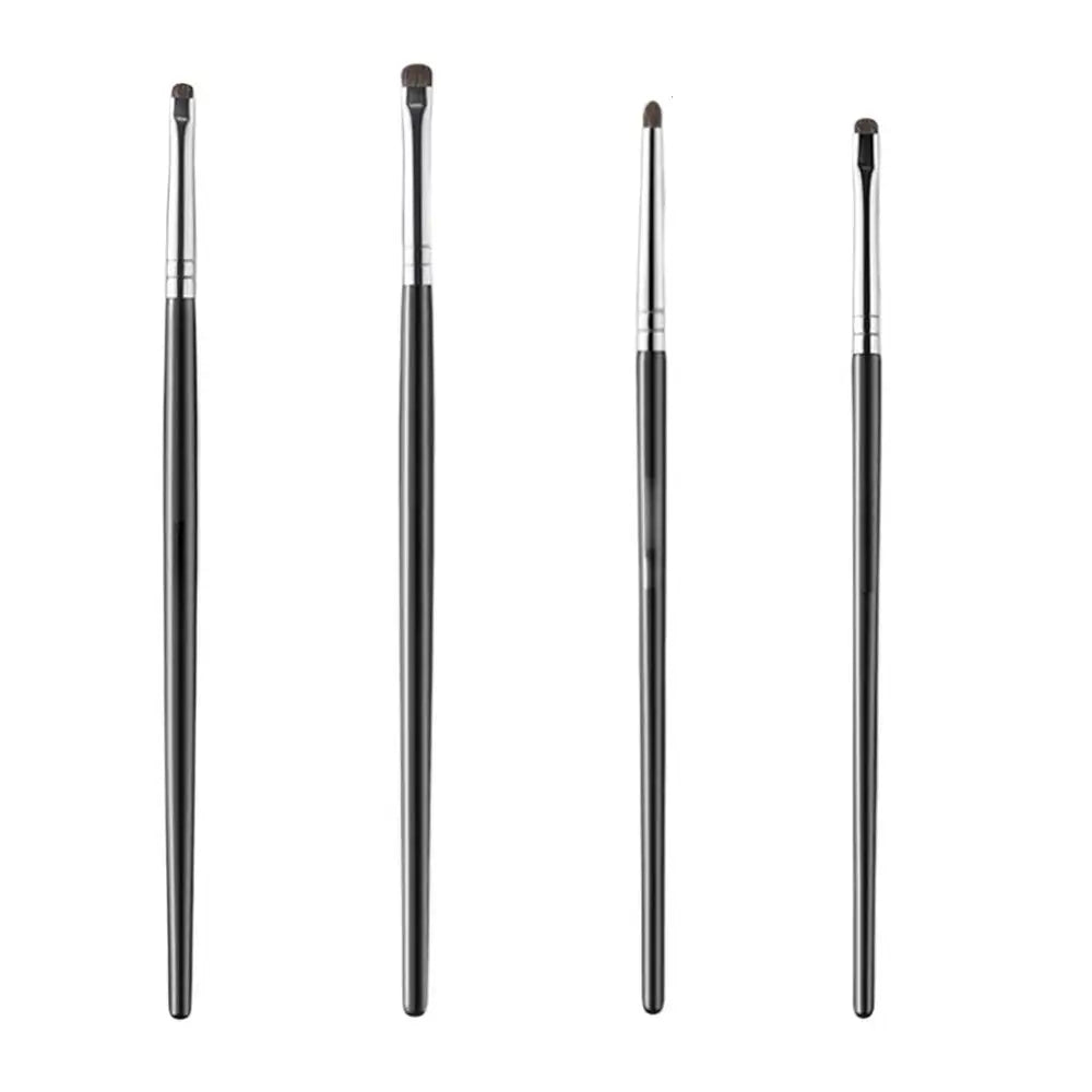 Soft Hairs Eye Makeup Brush Plastic Handle Small Tapered Brush for for Highlighting Eyeshadow/Sleeping Silkworms/Under Eyes
