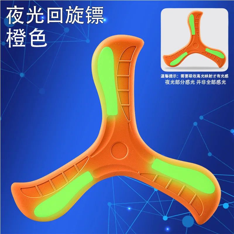 1PC Boomerang Children's Game Pet Toy Parent Child Interactive Toy Educational Outdoor Stress Relieving Toys Spinning Frisbee