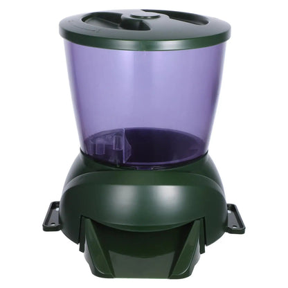 Automatic Fish Feeder Large Capacity Powered LCD Timer Pond Aquarium Outdoor Feeding Schedule Dry Food Pet Supplies