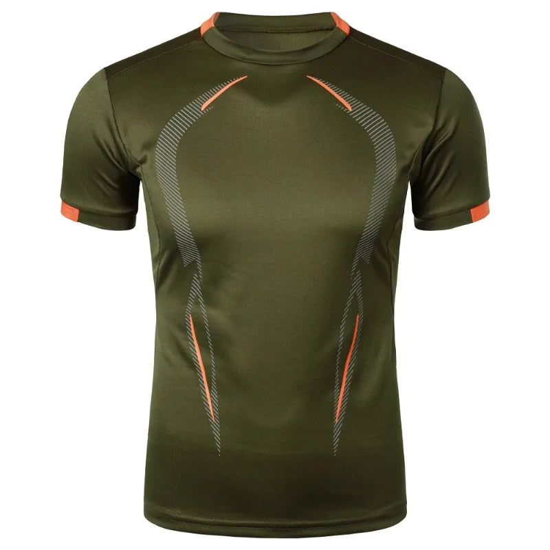 Summer Gym Breathable T Shirt Men Quick Drying Jogging Tops Men Lightweight Training Tees Fitness Tops Running Sweatwear