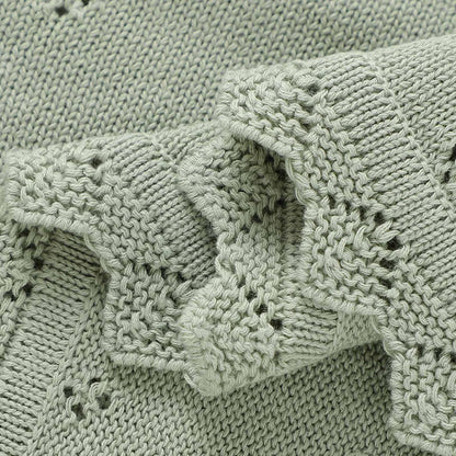 Baby Knitted Blankets Cotton 90*70cm Newborn Boy Girl Swaddle Wrap Best Comfort All Seasons Infant Unisex Stroller Bedding Cover