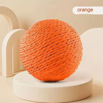 8cm Bite-Resistant Cat Scratching Ball | Interactive Kitten Toy with Crinkle Sound for Cats Chasing & Play Pet Supplies