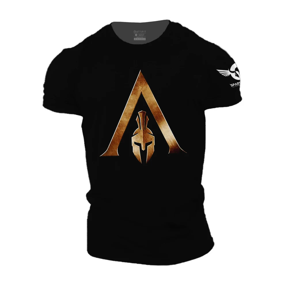 2023 Super New Spartan Warrior Fitness Sports 3D Printed T-shirt Unisex Short Sleeve Breathable Outdoor Casual Street Top 6XL
